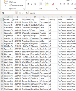 USA Tax Planning Services Leads – Phone Numbers